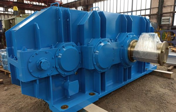Helical double gearbox